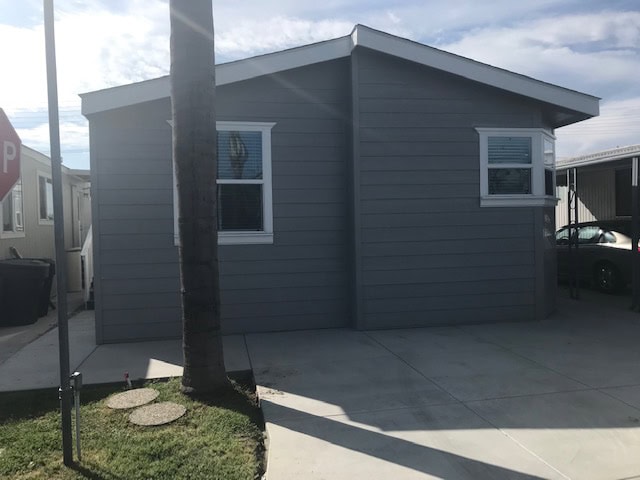 Exterior of the home