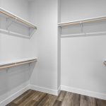 Spacious walk-in closet with plenty of room for storage